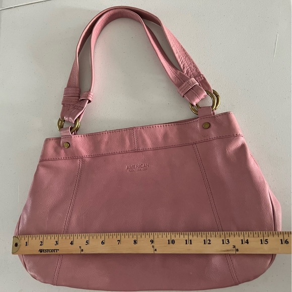 American Leather Co. Java Double Handle Shopper Pink - Picture 14 of 16